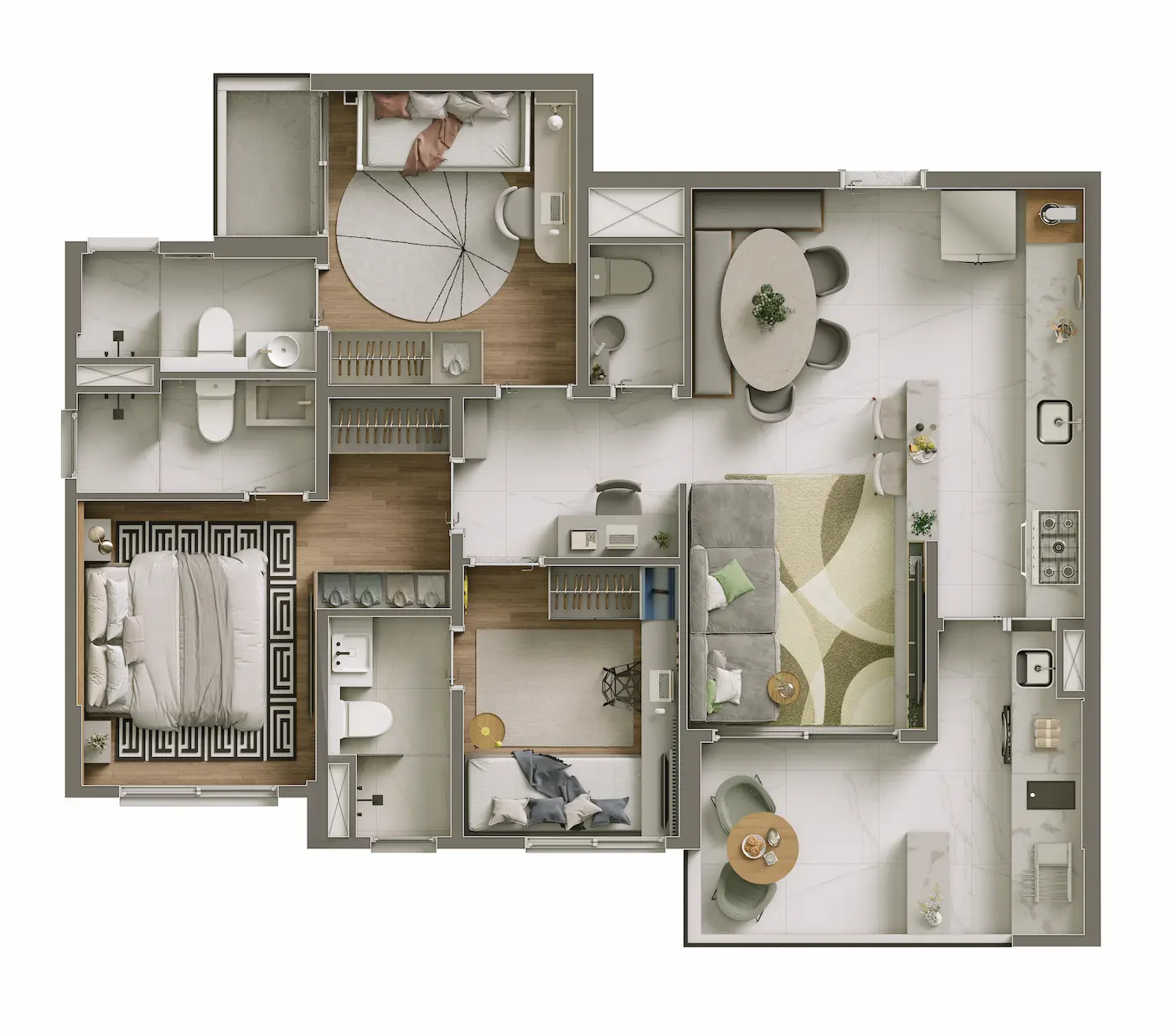 Planta 84m²